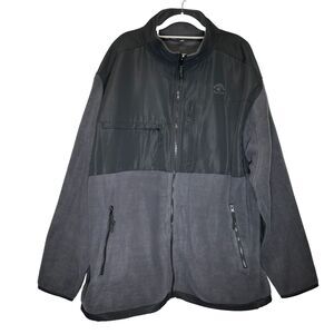 Fleece Sweatshirt Jacket Mens 2X Full Zip Pockets  Beverly Hills Polo Club